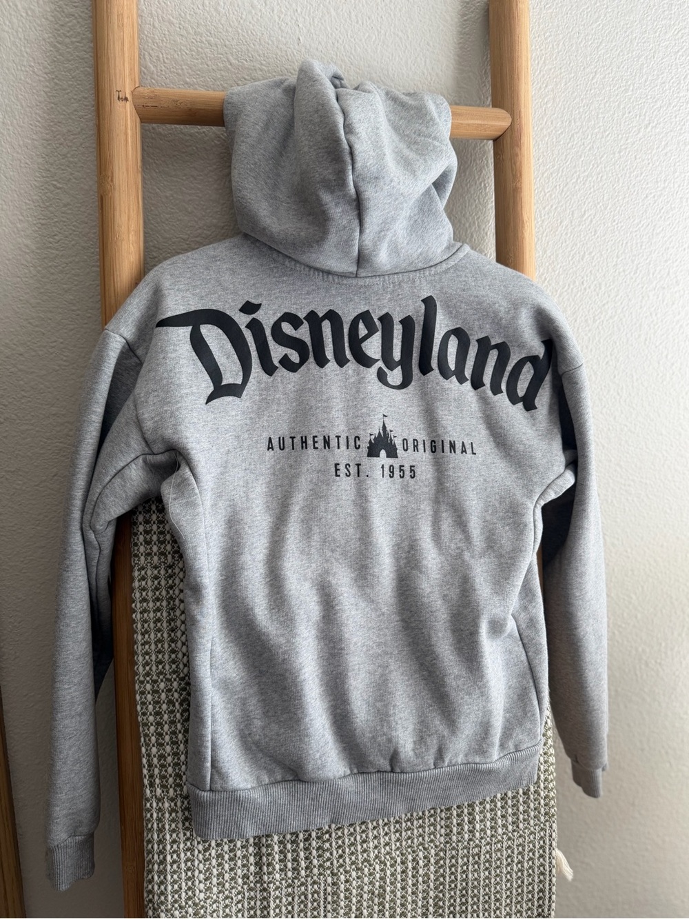 Disneyland Logo Zip Hoodie for Kids – Heather Gray
